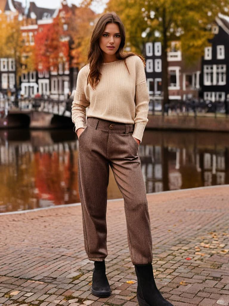 Women's Wool Trousers