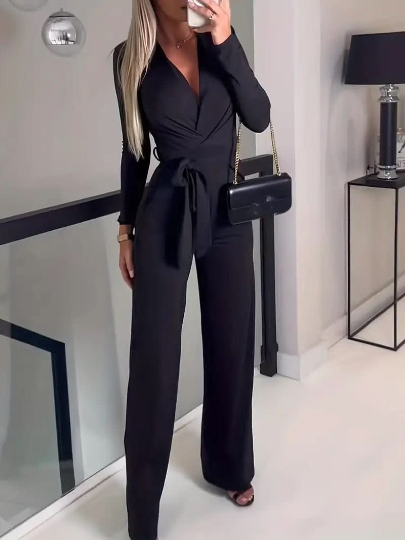 Women's Jumpsuit with Matching Belt 